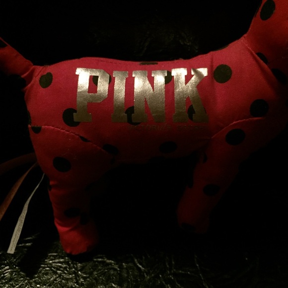 PINK Victoria Secret red and black polka dot dog - Picture 4 of 4